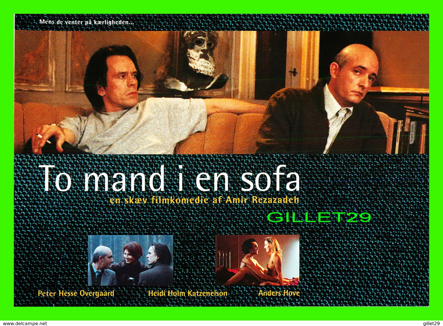 AFFICHE DE CINÉMA - DEUX HOMMES SUR LE CANAPÉ - TO MAND I EN SOFA - GO-CARD 1994 No 1120 - - Afiches En Tarjetas