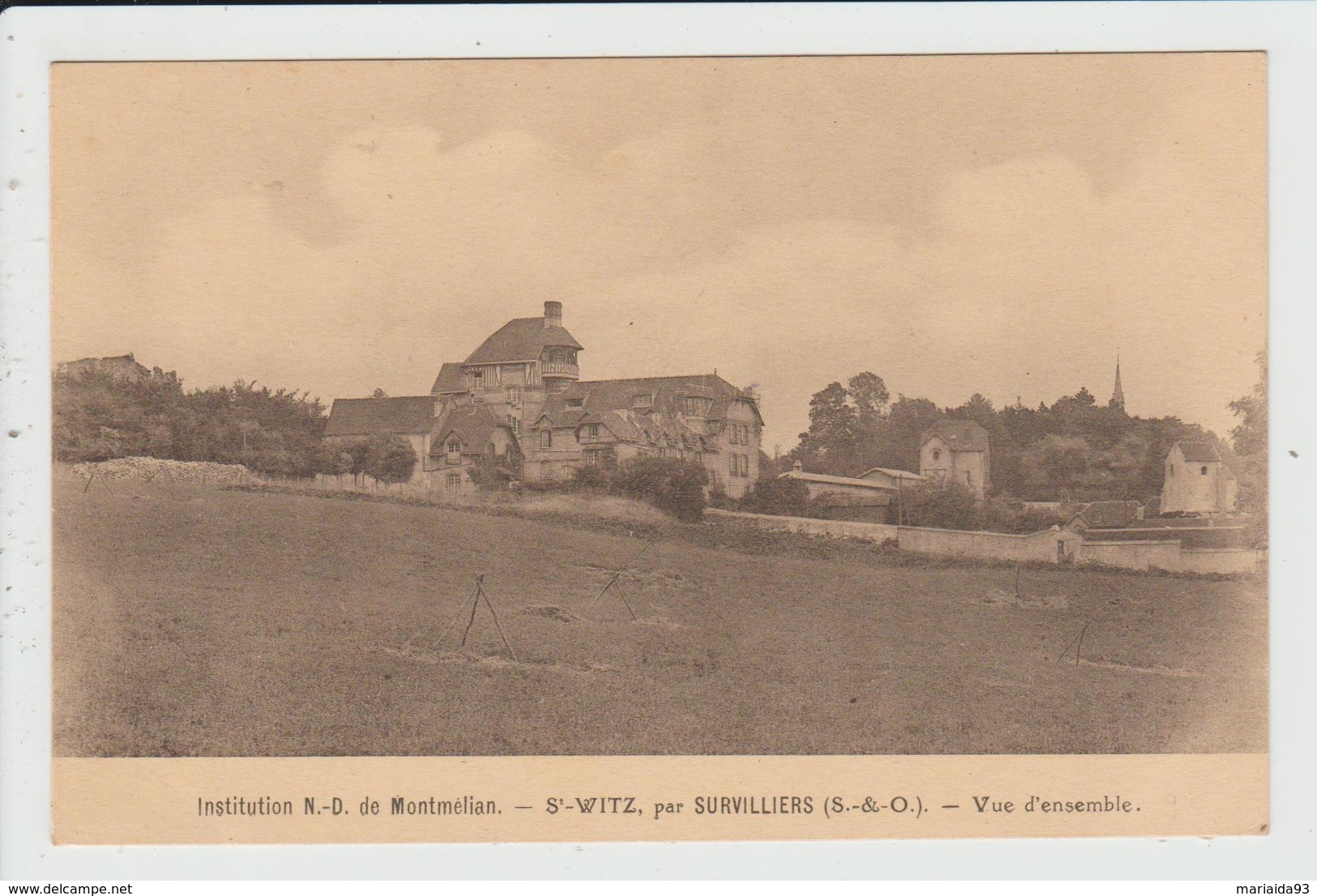 SAINT WITZ - VAL D'OISE - INSTITUTION NOTRE DAME DE MONTMELIAN - VUE D'ENSEMBLE - Saint-Witz