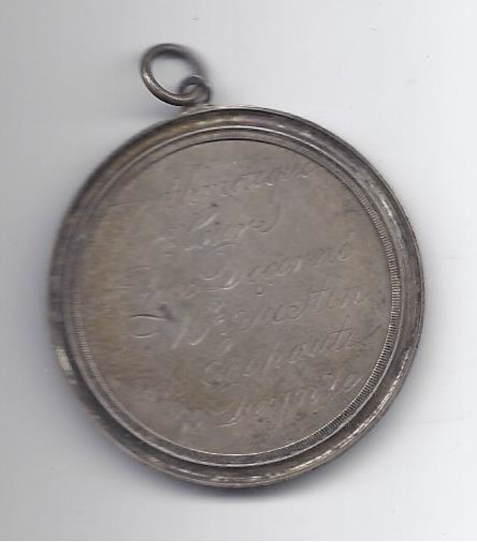 NU à 10€ MEDAILLE 1838 PENSIONNAT DE MELLE ARITHMETIQUE 1er COURS 1er PRIX DECERNE A MR. JUSTIN VAN EECHAUTE DE DEYNZE - Other & Unclassified