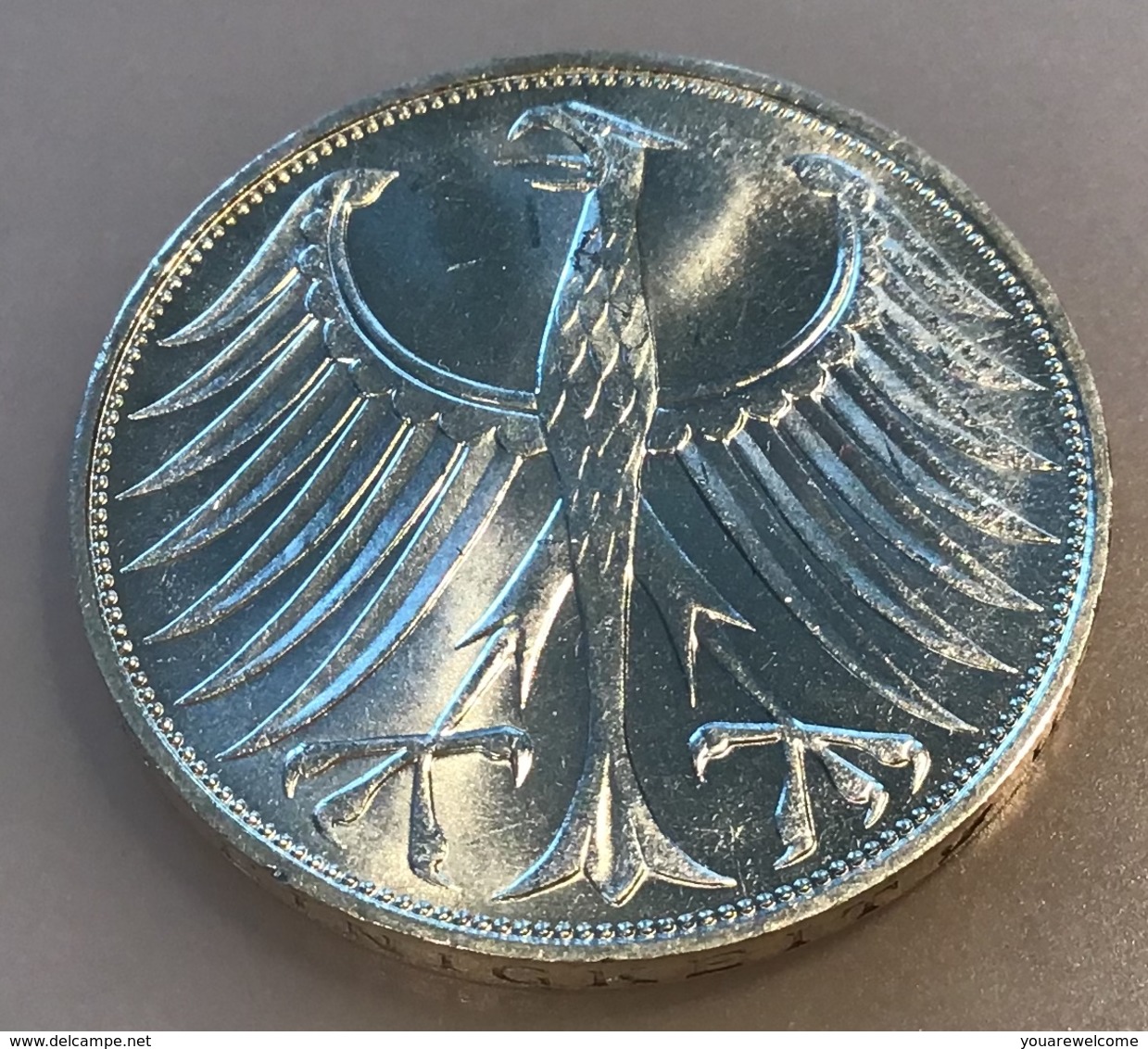 BRD 5 Mark 1973 J  Stg TOP ERHALTUNG + 1973 F Bankfrisch - (Deutschland Münze monnaie coin Germany Allemagne