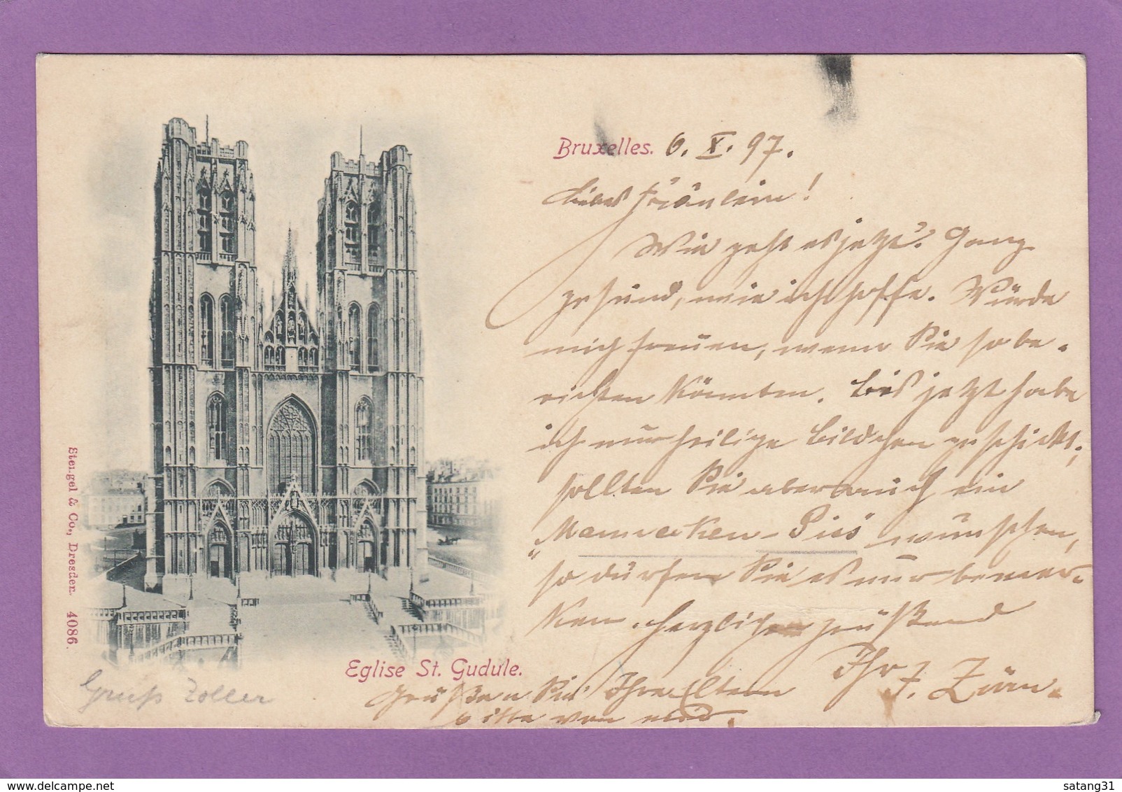 EGLISE ST. GUDULE VERS 1897. - Monuments, édifices