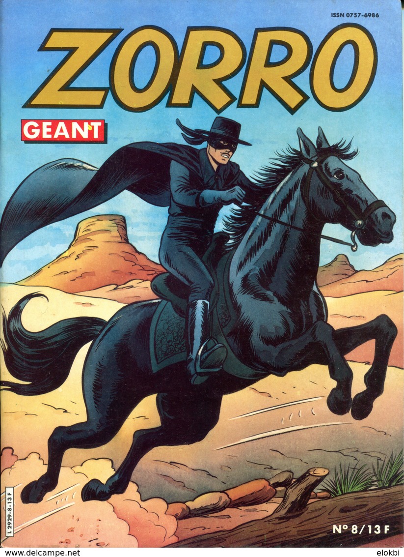 Zorro Géant N°8 De 1987 - Zorro