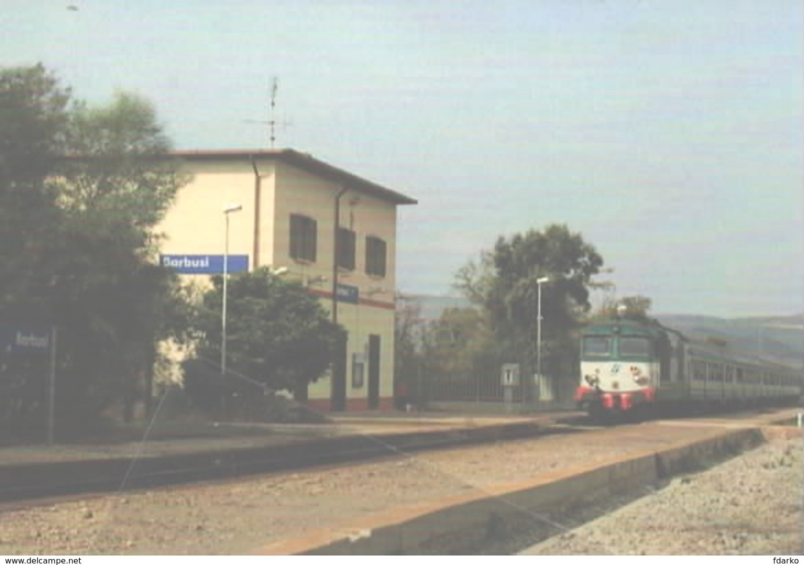 389 D.445.1119 Stazione Barbusi Cagliari Railroad Tunel Trein Railways Treni - Stazioni Con Treni