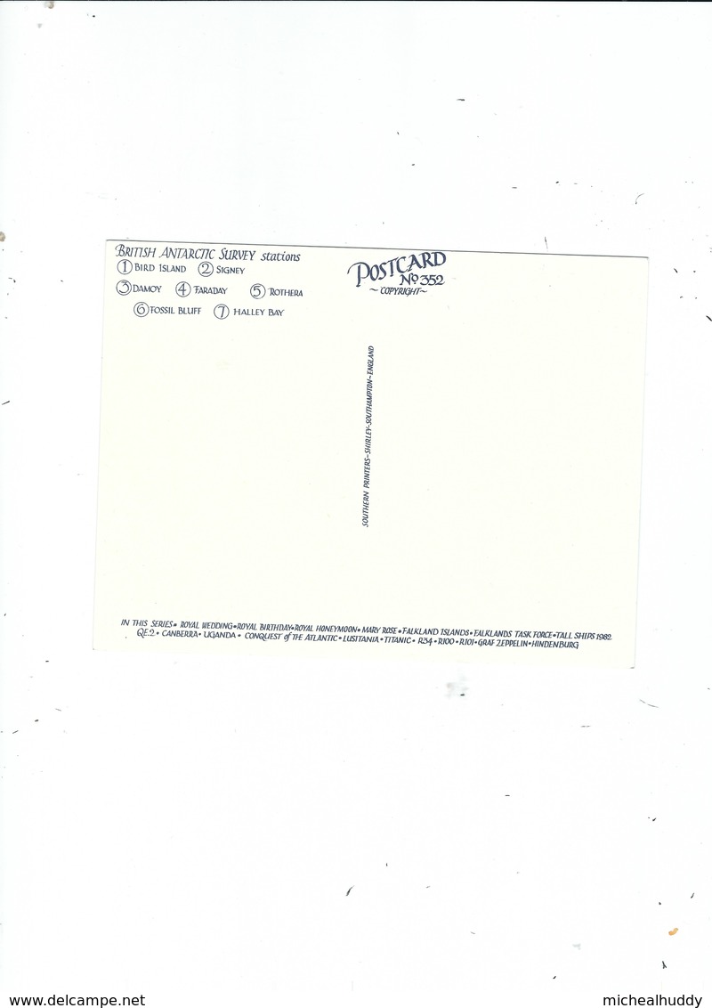 A FAGA  POSTCARD  PUBL IN THE 80S  MARGERET THATCHER  FALKLANDS   MAP RELATED - Persönlichkeiten