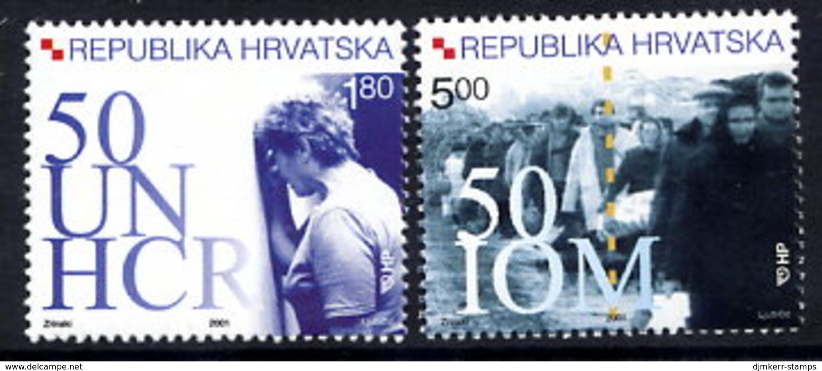 CROATIA 2001 Refugee Organisations  MNH / **.  Michel 579-80 - Croatia