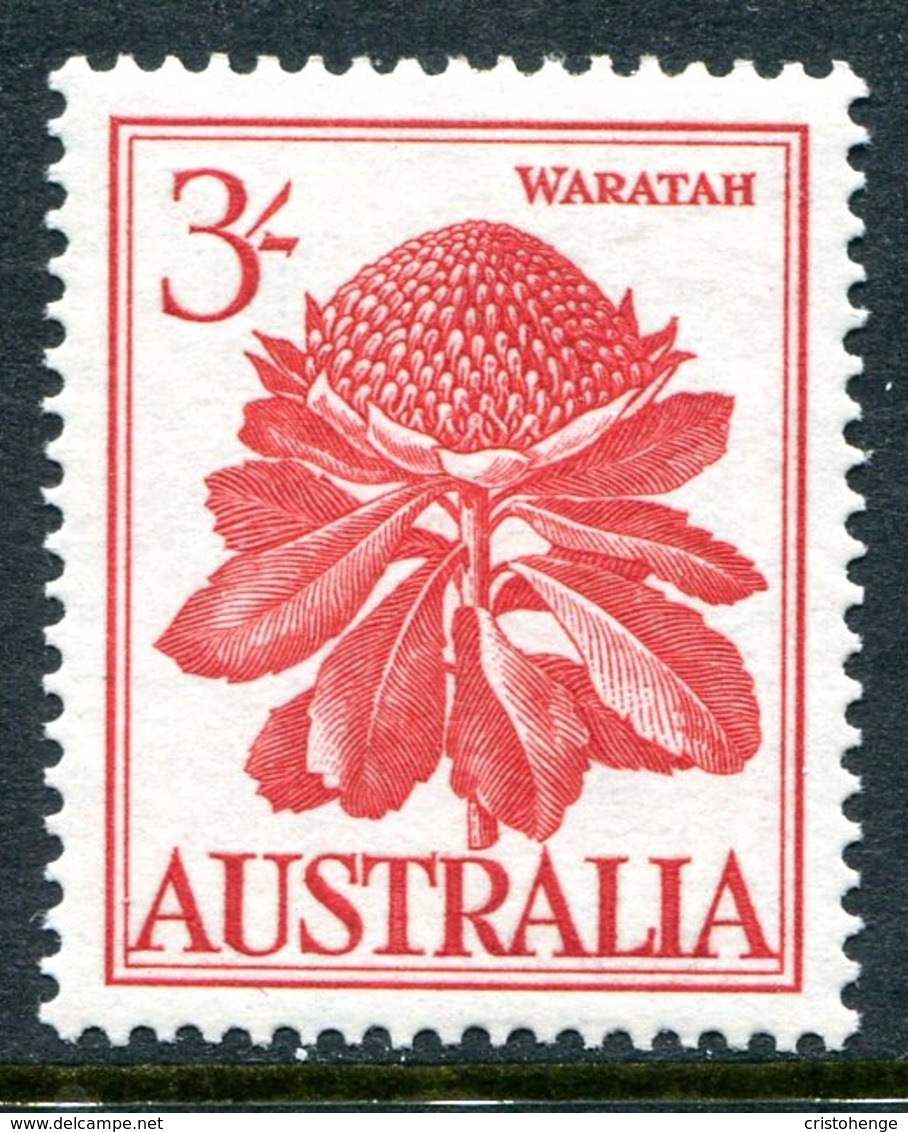 Australia 1959-64 Pictorial Definitives - 3/- Waratah HM (SG 326) - Neufs