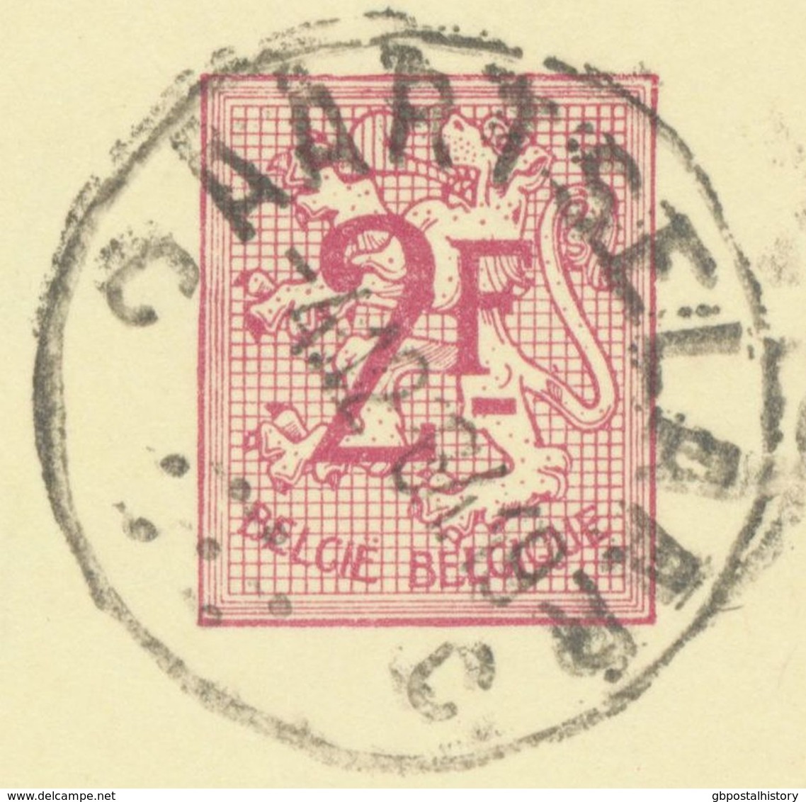 BELGIUM 1964 Postal Stationery 2 F, PUBLIBEL 2053 ERROR/VARIETY: „NT“ From „PLANTAARDIG“ And Red Line Through „I“, R! - Varietà/Curiosità