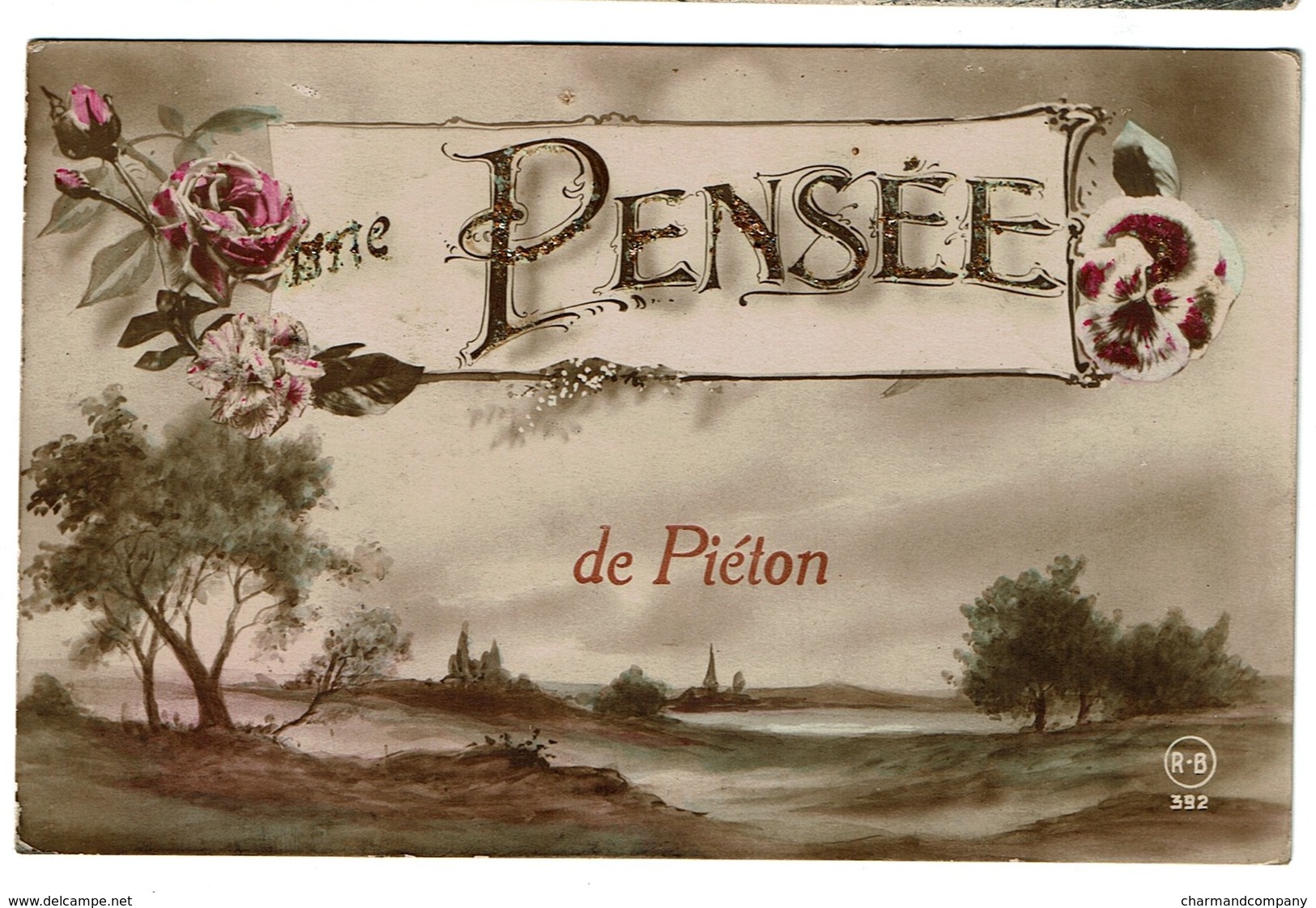 Une Pensée De Piéton - Circulée En 1921 - 2 Scans - Chapelle-lez-Herlaimont