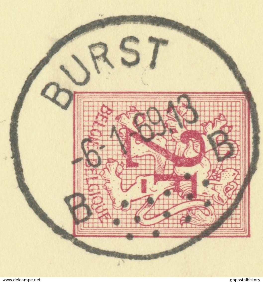 BELGIUM BURST B (Erpe-Mere) 1969 Postal Stationery 2F PUBLIBEL 2291 N. VARIETY  „T“ Of „ALUTIL“ + White Dot At „snijden“ - Varietà/Curiosità