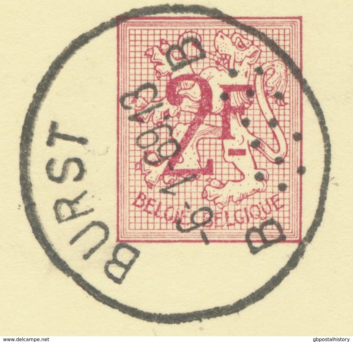 BELGIUM BURST B (Erpe-Mere) 1969 Postal Stationery 2F PUBLIBEL 2291 N. VARIETY  „T“ Of „ALUTIL“ + White Dot At „snijden“ - Variétés/Curios.