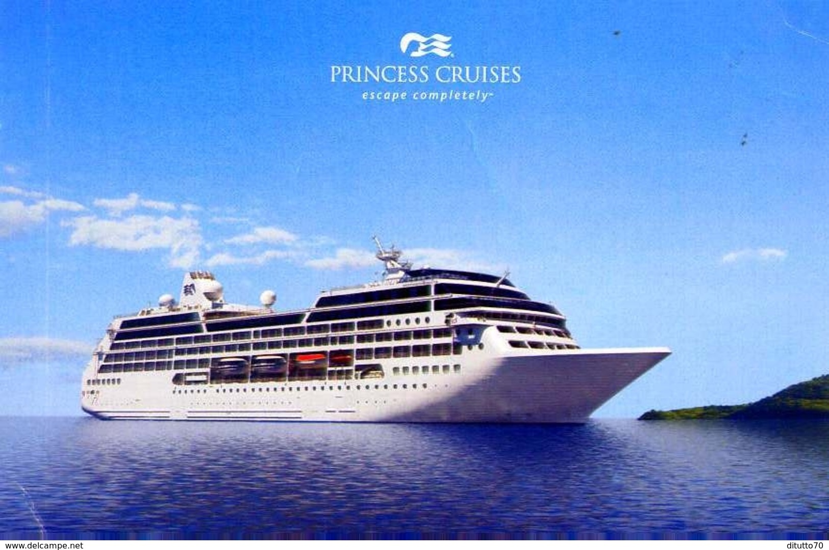 Nave - Princess Cruises - Escape Completely - Formato Grande Non Viaggiata – E 12 - Altri & Non Classificati