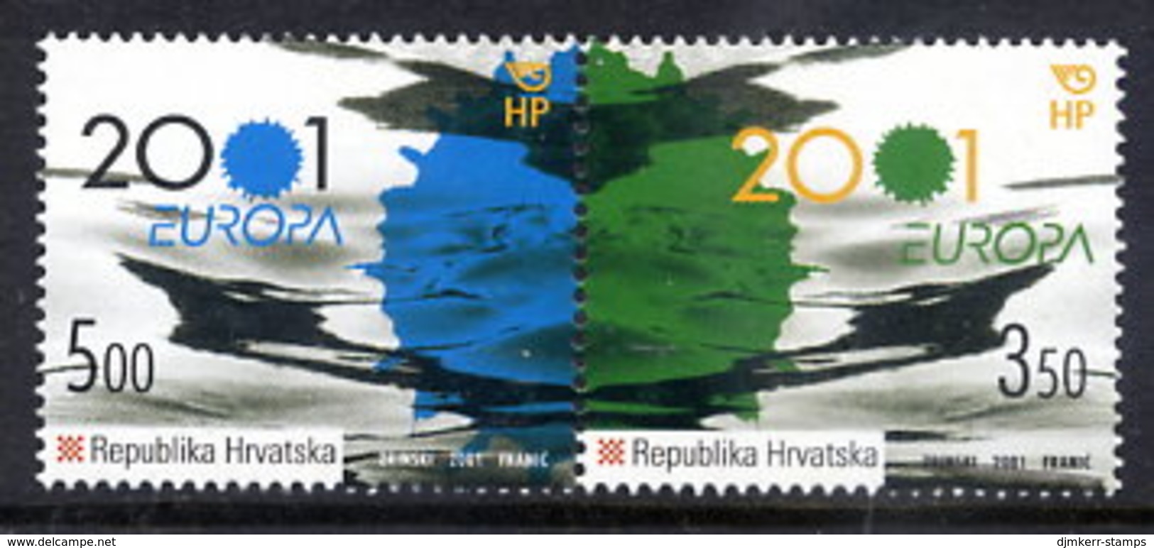 CROATIA 2001 Europa: Water Resources   MNH / **.  Michel 570-71 - Croatie