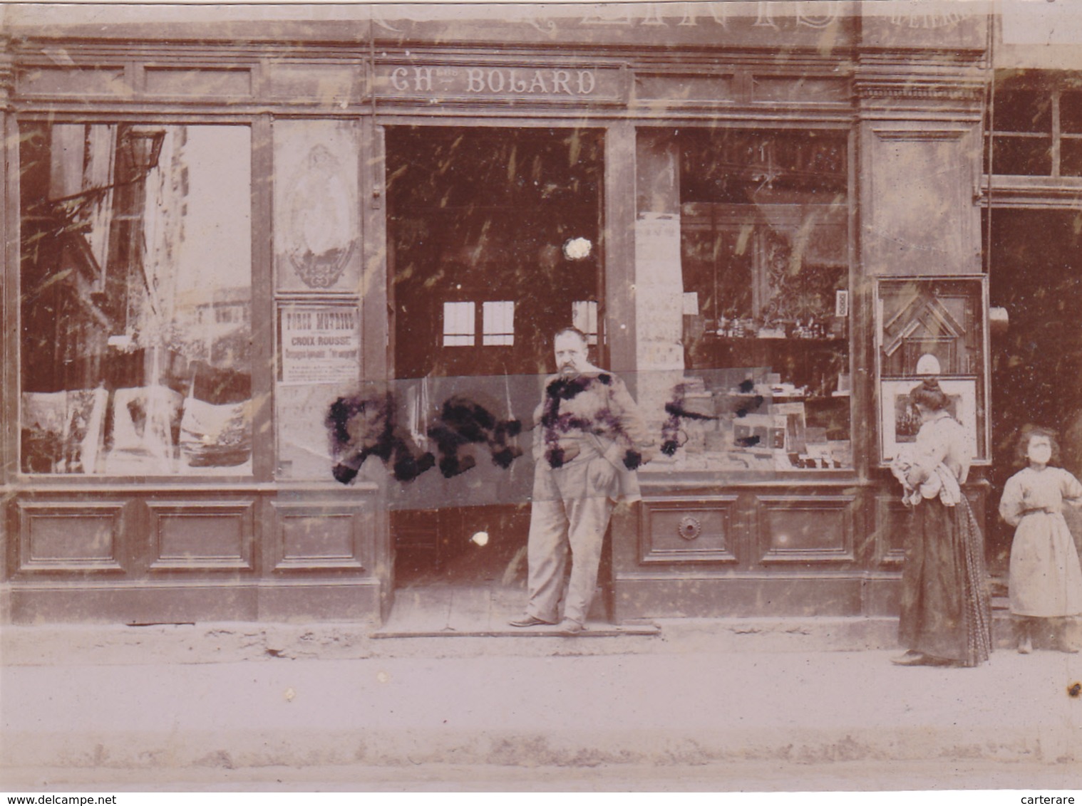 PHOTO ANCIENNE,1900,25,DOUBS,ORNANS,COMME CHARLES BOLARD,COMMERCE,RARE - Anciennes (Av. 1900)