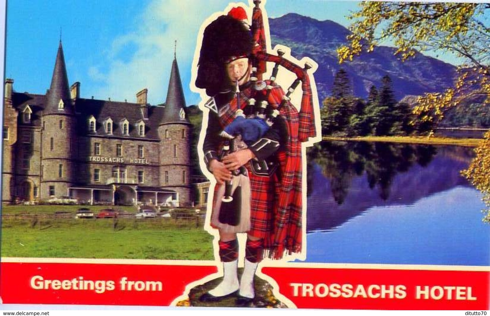 Greetings From Trossachs Hotel - Formato Piccolo Non Viaggiata – E 12 - Altri & Non Classificati