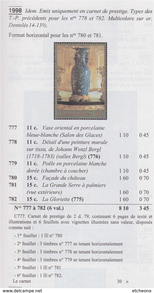 = Carnet Le Château Et Les Jardins De Schönbrunn à Vienne En Autriche C777 état Neuf, Nations Unies New-York - Booklets