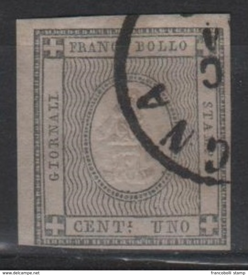 1861 Francobolli Per Stampati 1 C. US - Sardegna