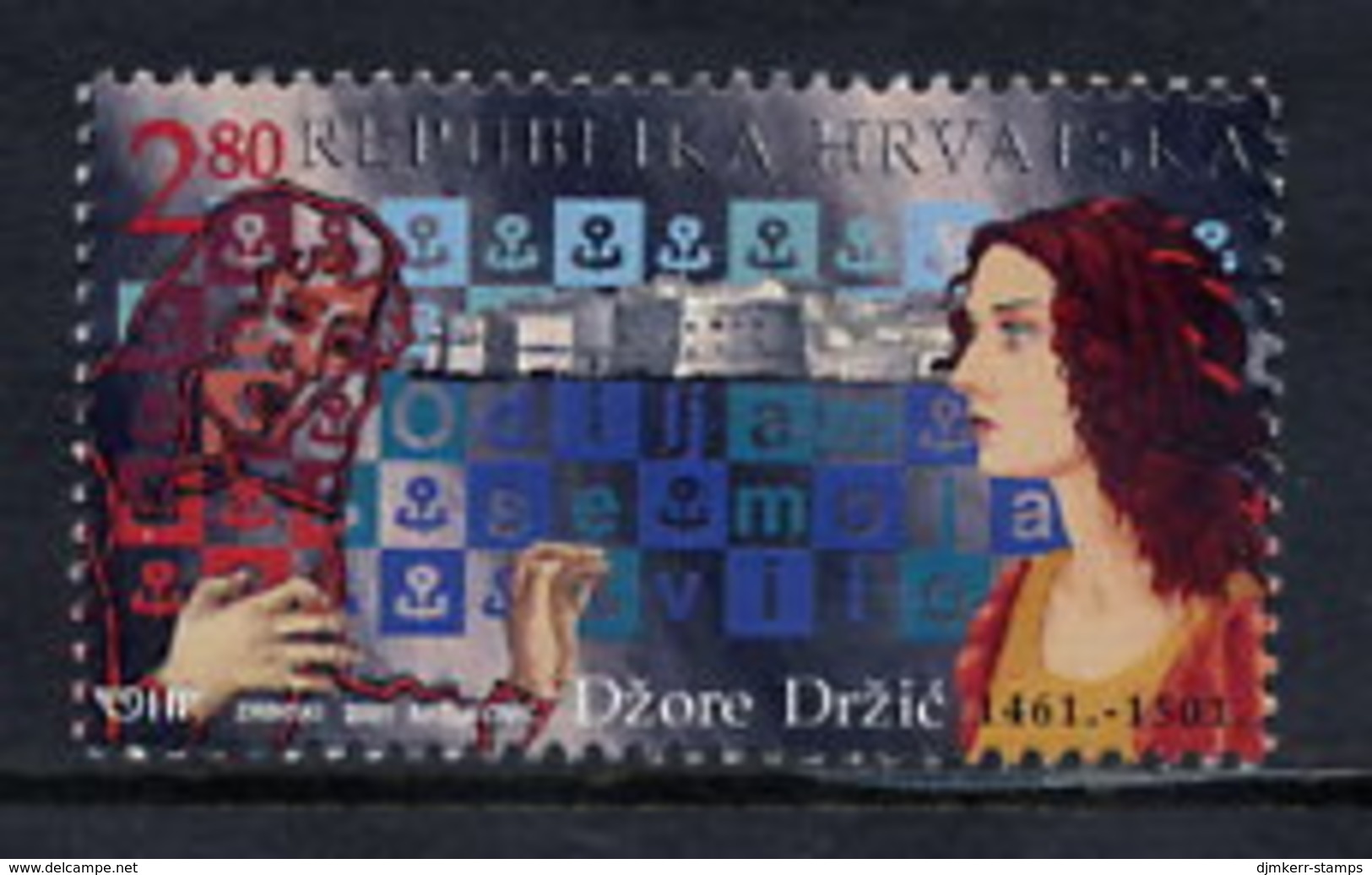 CROATIA 2001 Dzore Drzic Quincentenary MNH / **.  Michel 565 - Croatie