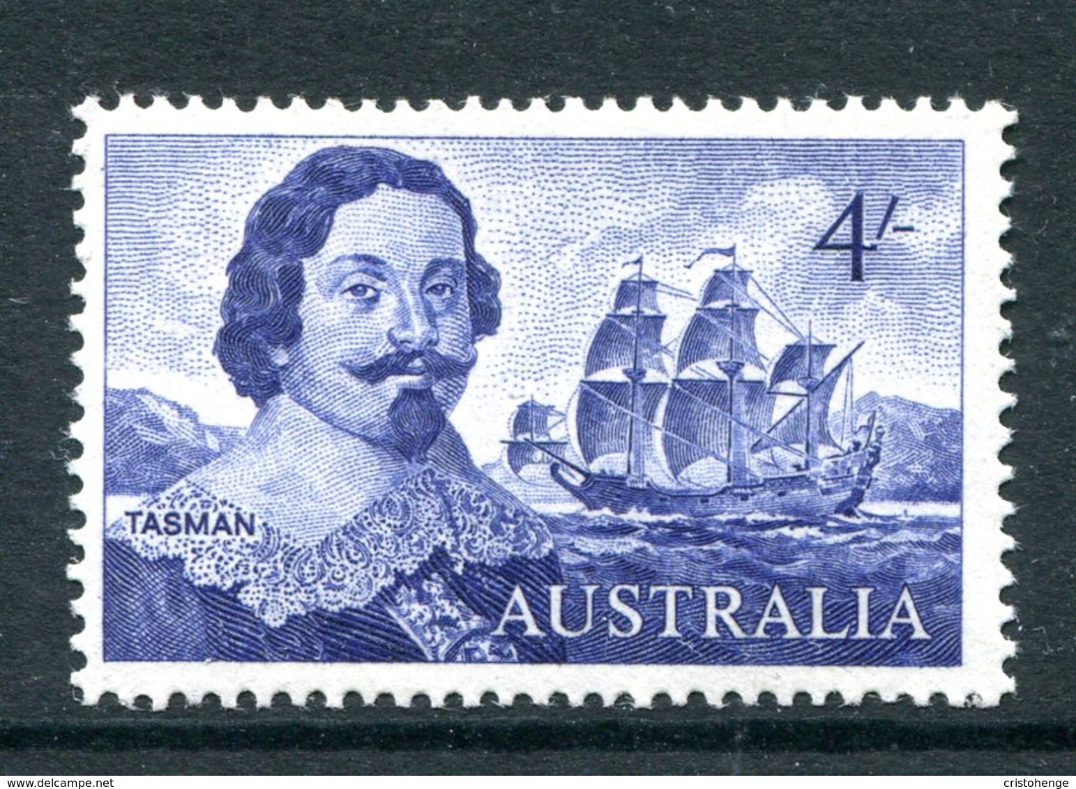 Australia 1963-65 Navigators - 4/- Tasman MNH (SG 355) - Mint Stamps