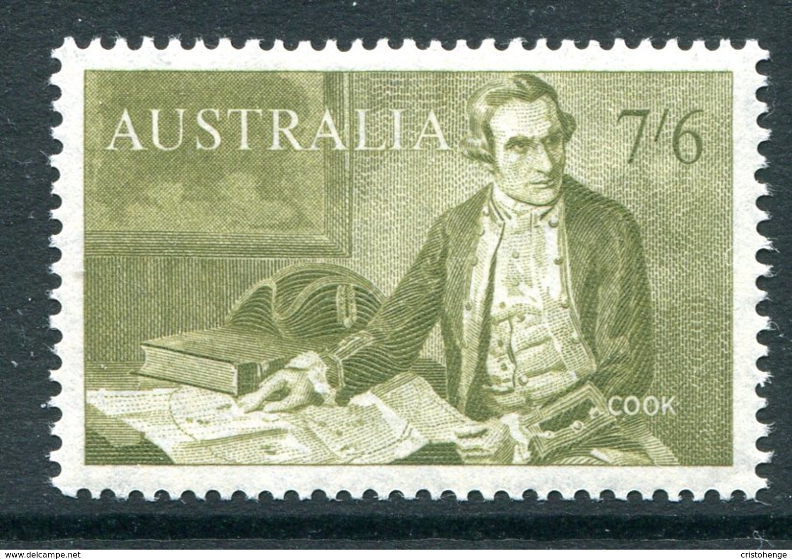 Australia 1963-65 Navigators - 7/6 Captain Cook MNH (SG 357) - Mint Stamps