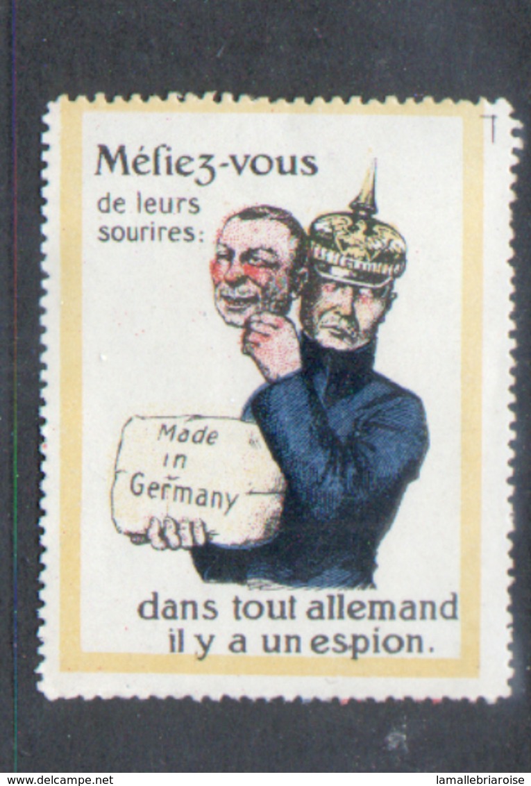 Erinophilie, Vignette Militaire, Mefiez-vous De Leurs Sourires - Vignettes Militaires