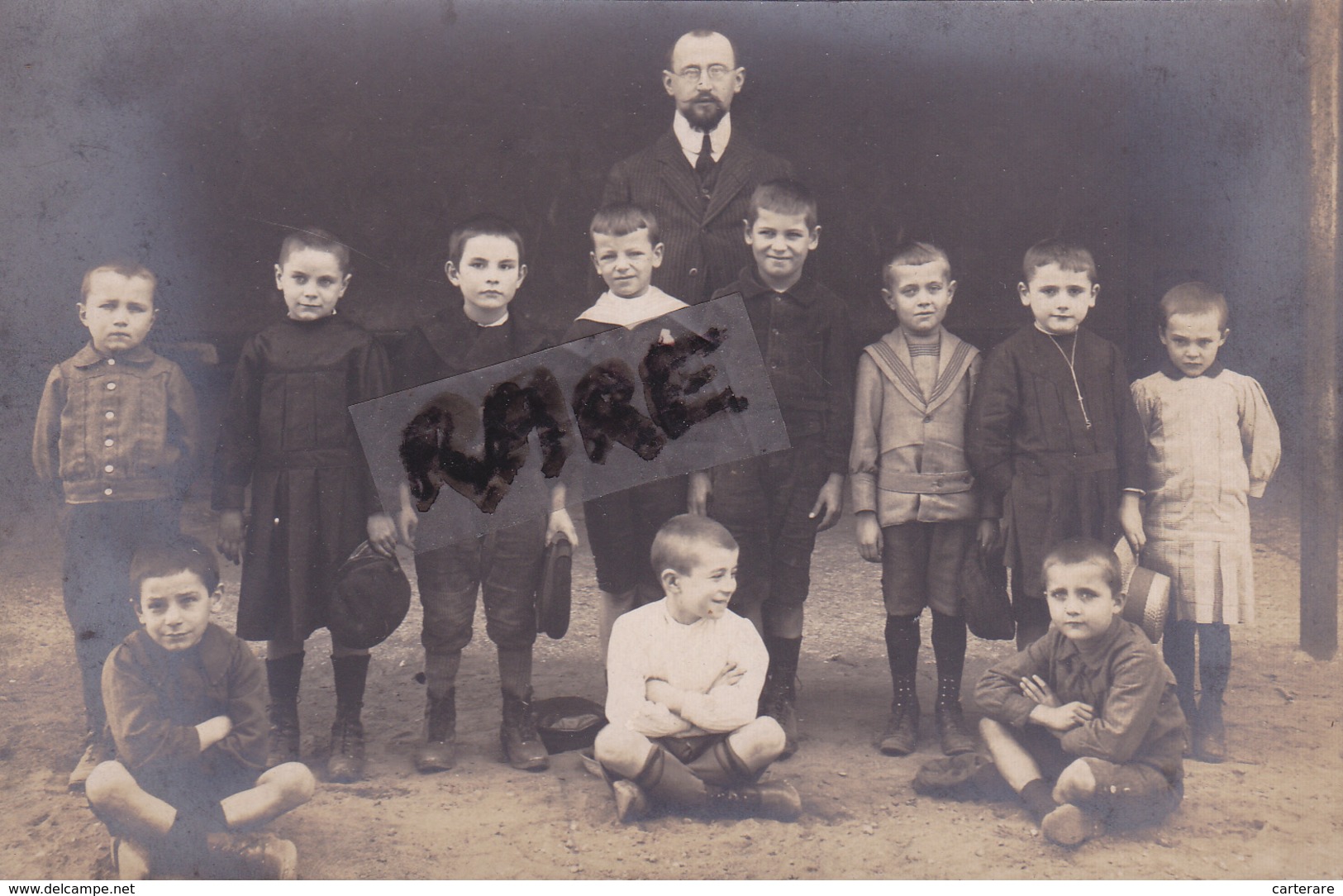 CARTE PHOTO,22,COTES D'ARMOR,SAINT QUAY PORTRIEUX,ECOLE,CLASSE DE GARCONS,1916,RARE - Saint-Quay-Portrieux