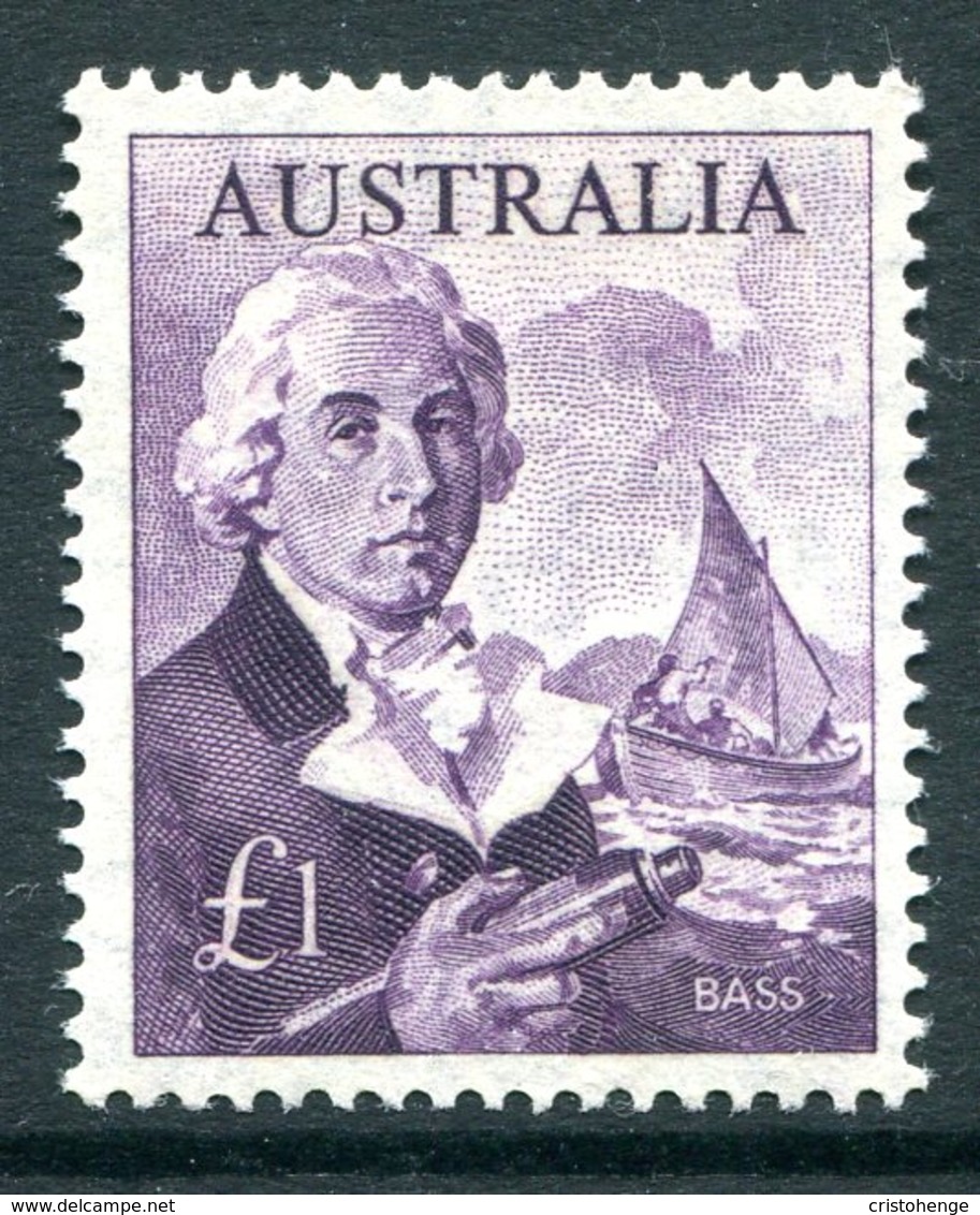 Australia 1963-65 Navigators - £1 Bass HM (SG 359) - Mint Stamps
