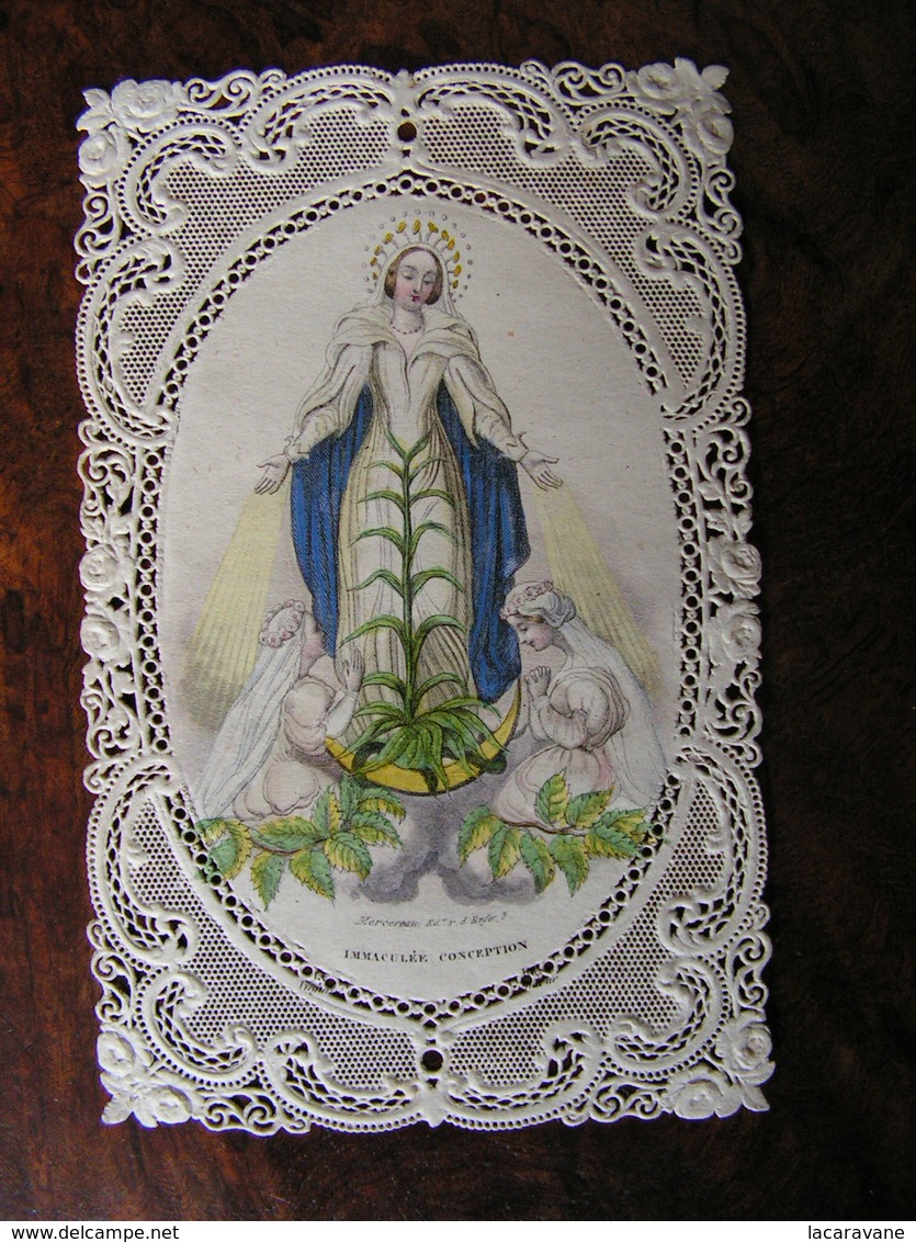 Holy Card Image Pieuse Canivet Couleur Mercereau Immaculée Conception Ref 18 - Images Religieuses