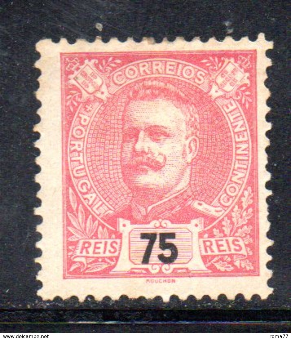 APR1626 - PORTOGALLO 1895 , Carlo I Unificato N. 135 * Linguellato  (2380A) - Unused Stamps