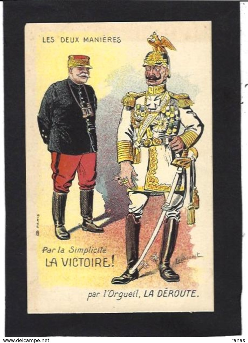 CPA JOFFRE Anti Kaiser Germany Satirique Caricature Non Circulé - Guerre 1914-18