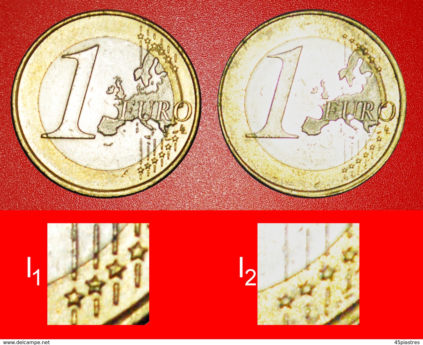 * BOTH TYPES: SPAIN  1 EURO 2017 MINT LUSTRE DISCOVERY COINS! LOW START  NO RESERVE! - Errors And Oddities