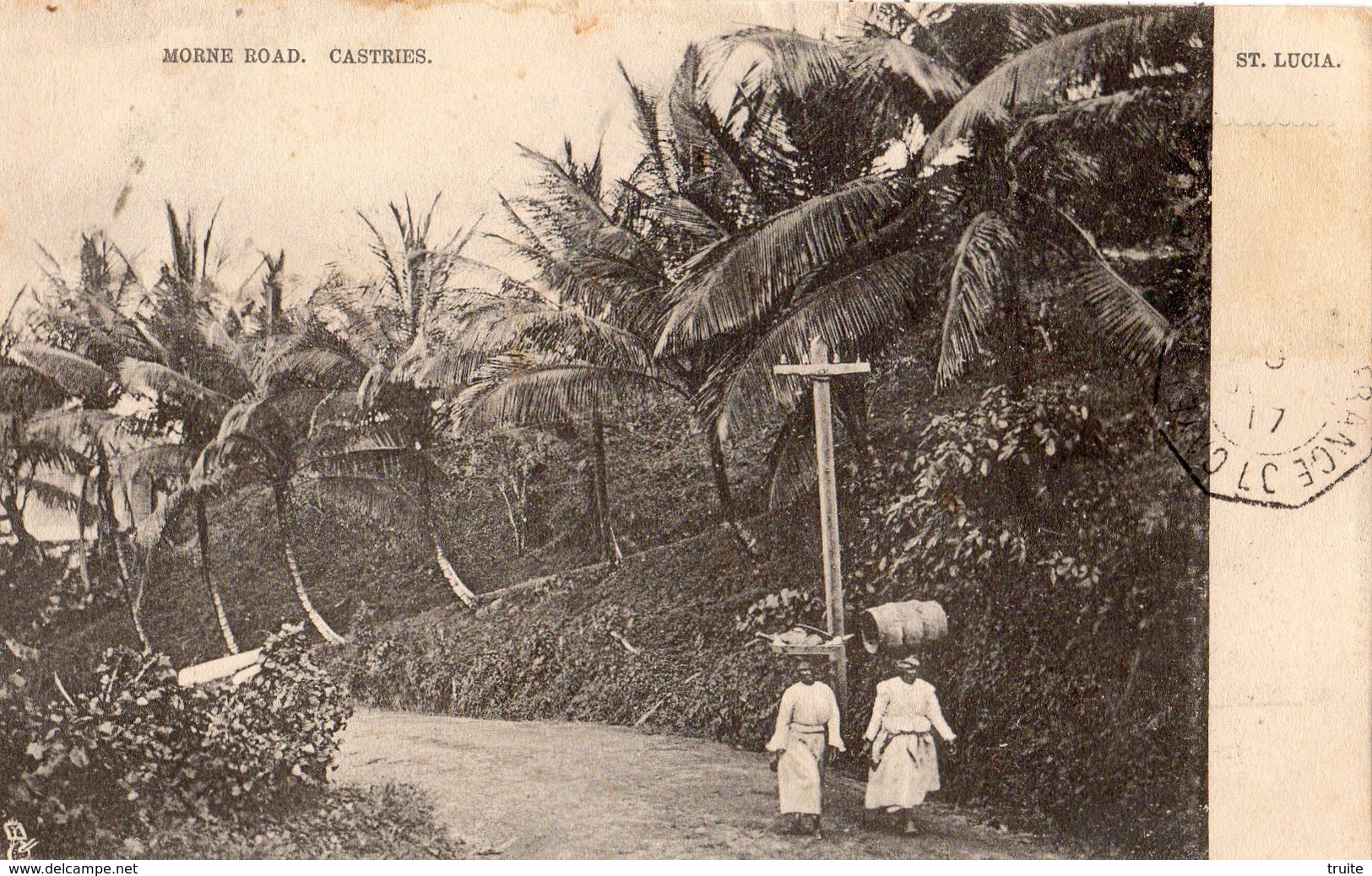 SAINTE-LUCIE MORNE ROAD CASTRIES (CARTE PRECURSEUR ) - Saint Lucia