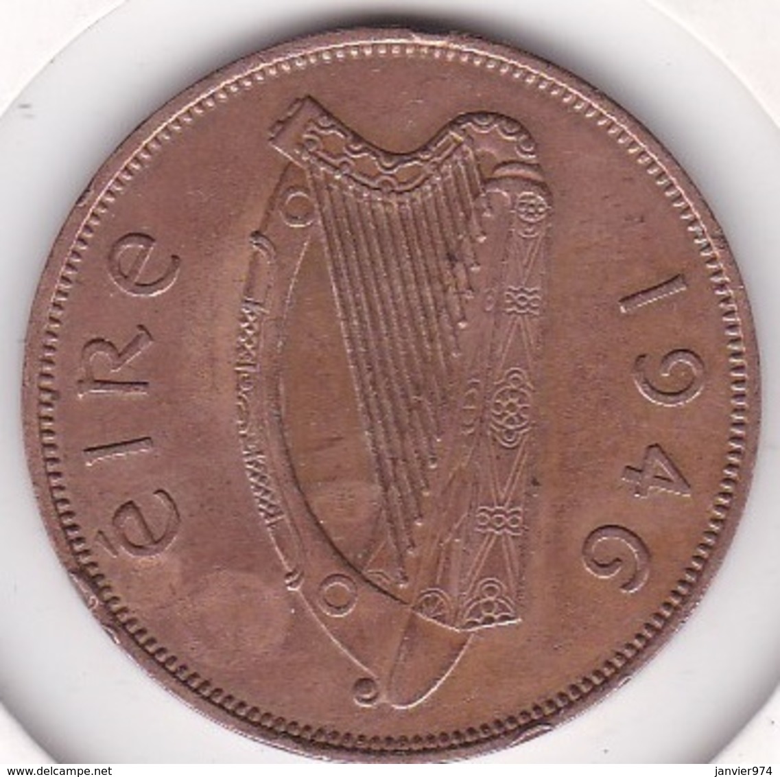 Irlande 1 Pingin 1946, En Bronze, KM# 11 - Ireland