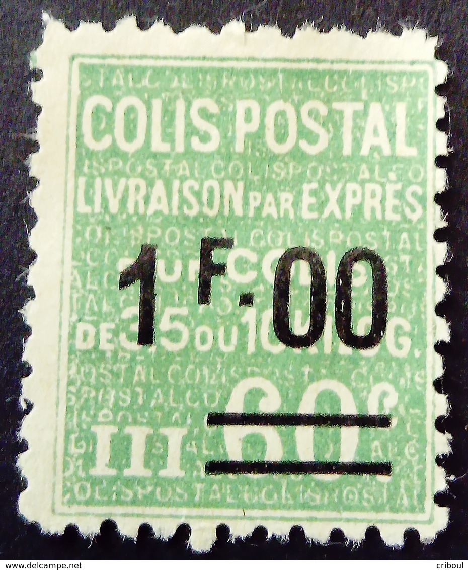 France 1926 Colis Postaux Livraison Expres Surchargé Overprinted Yvert 65 (*) MNG - Ungebraucht