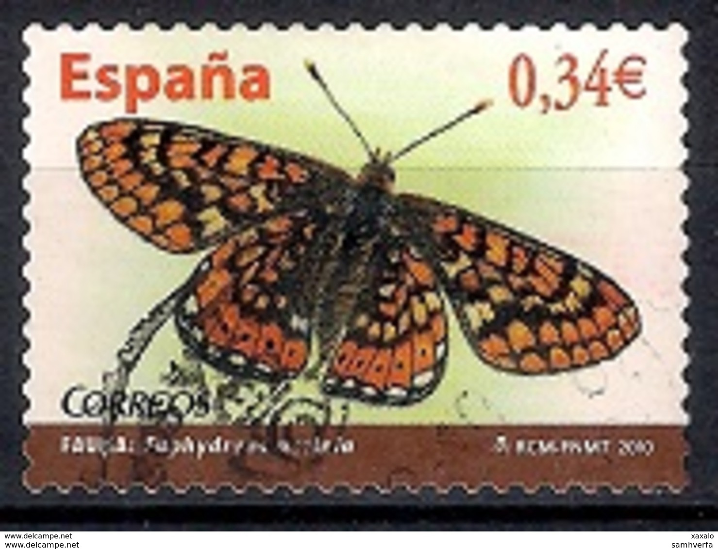 Spain 2010 - Moths - Self-Adhesive - Usados