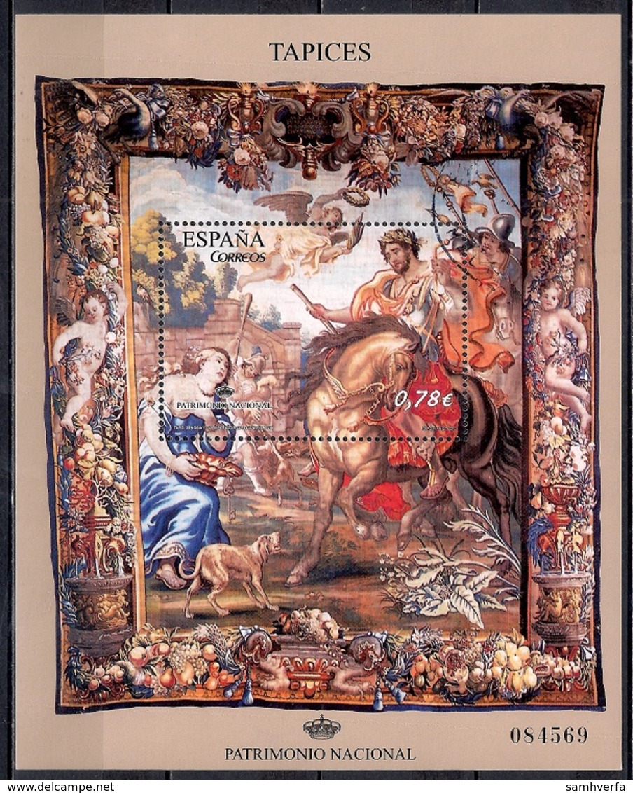 Spain 2010 - Sheet - Culturel Heritage - Zenobia Tapestry - Usados