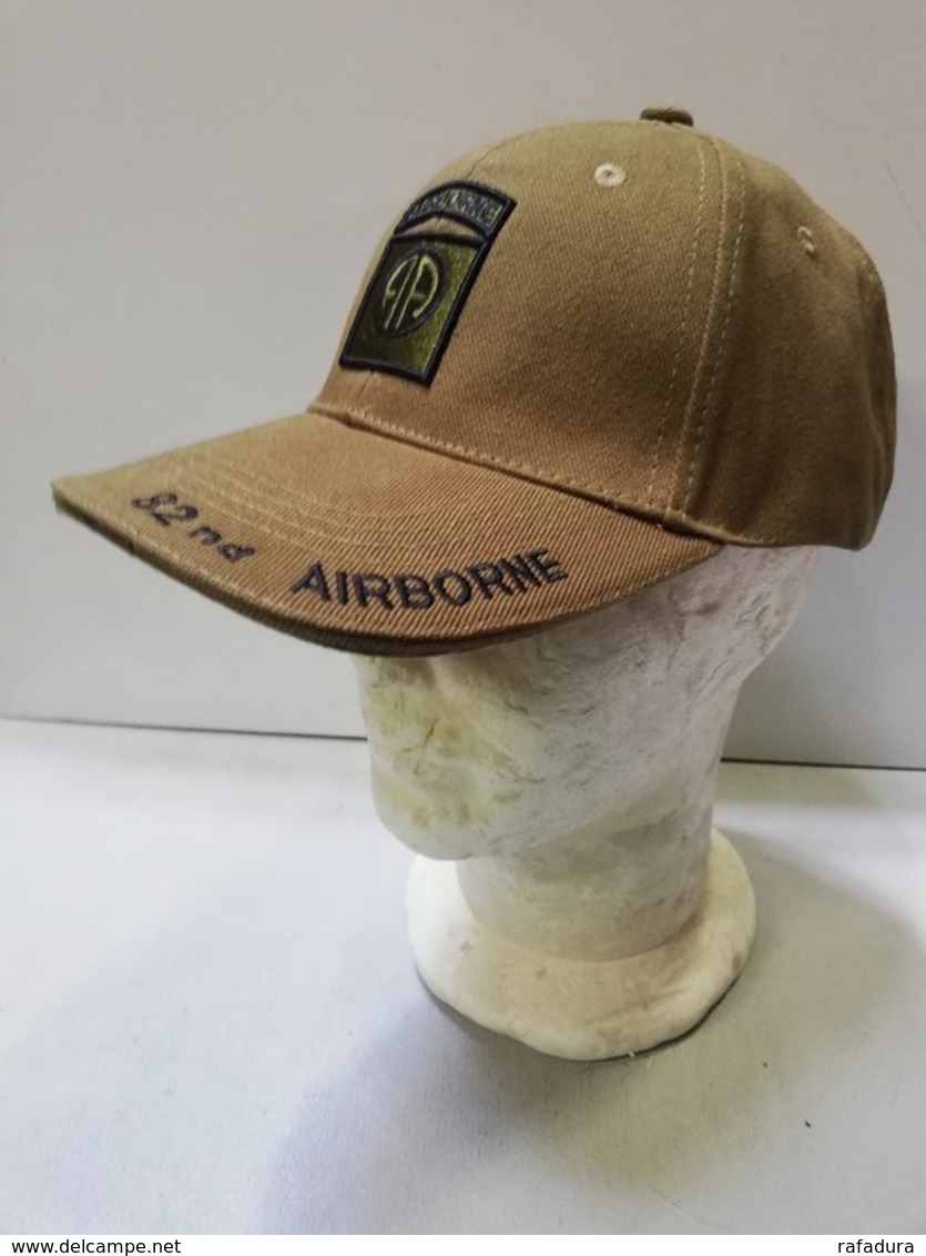 Casquette Verte AIRBORNE 82 Nd ALL AMERICAN Paratrooper JEEP CAP US VO - Casques & Coiffures