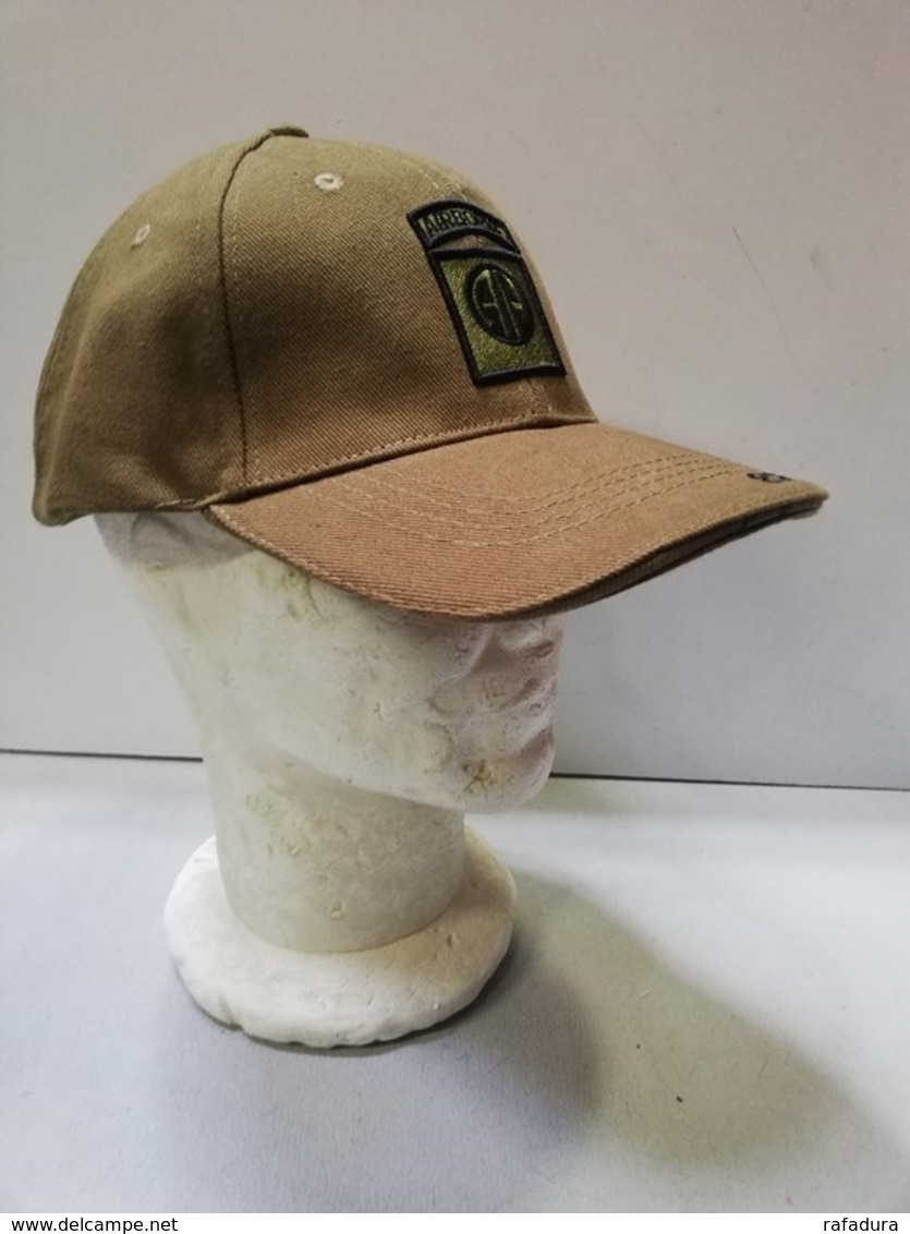 Casquette Verte AIRBORNE 82 Nd ALL AMERICAN Paratrooper JEEP CAP US VO - Casques & Coiffures