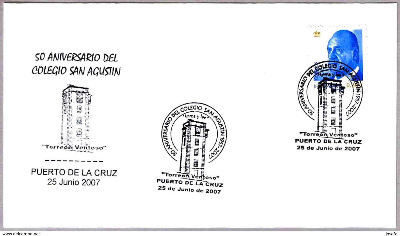 TORREON VENTOSO - 50 Años Colegio San Agustin. Puerto De La Cruz, Canarias, 2007 - Otros & Sin Clasificación