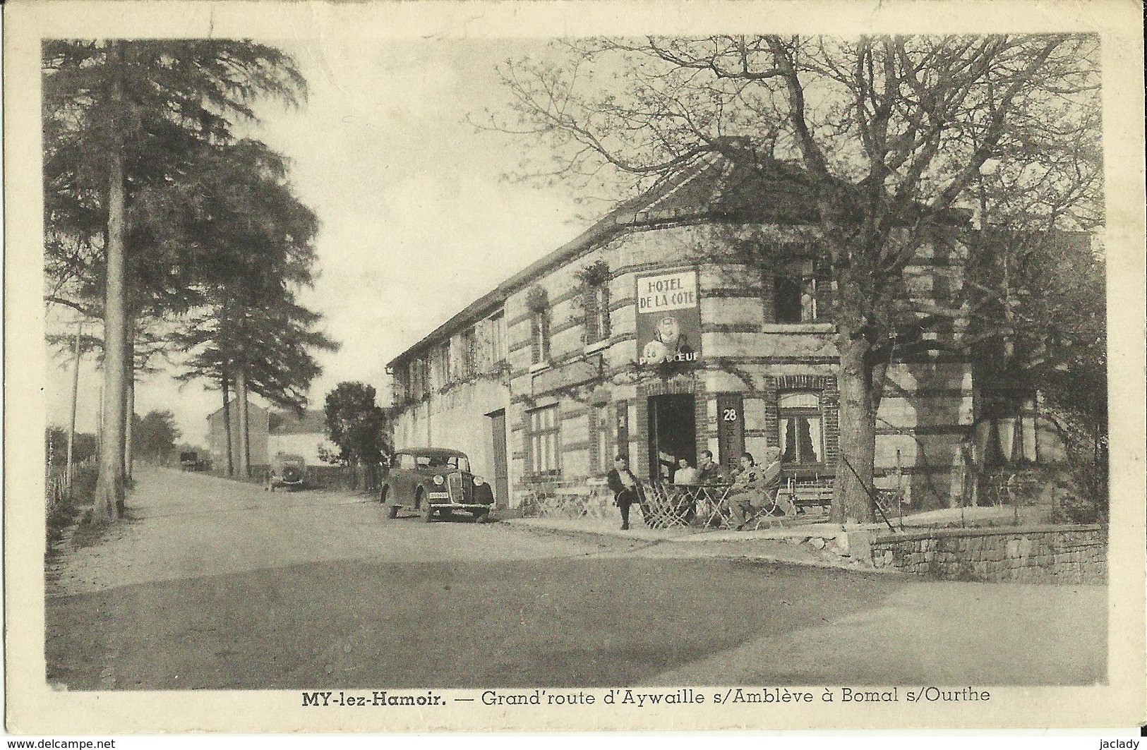 My-lez-Hamoir -- Grand'route D'Aywaille à Bomal S /Ourthe - Hôtel De La Côte.     (2 Scans) - Hamoir