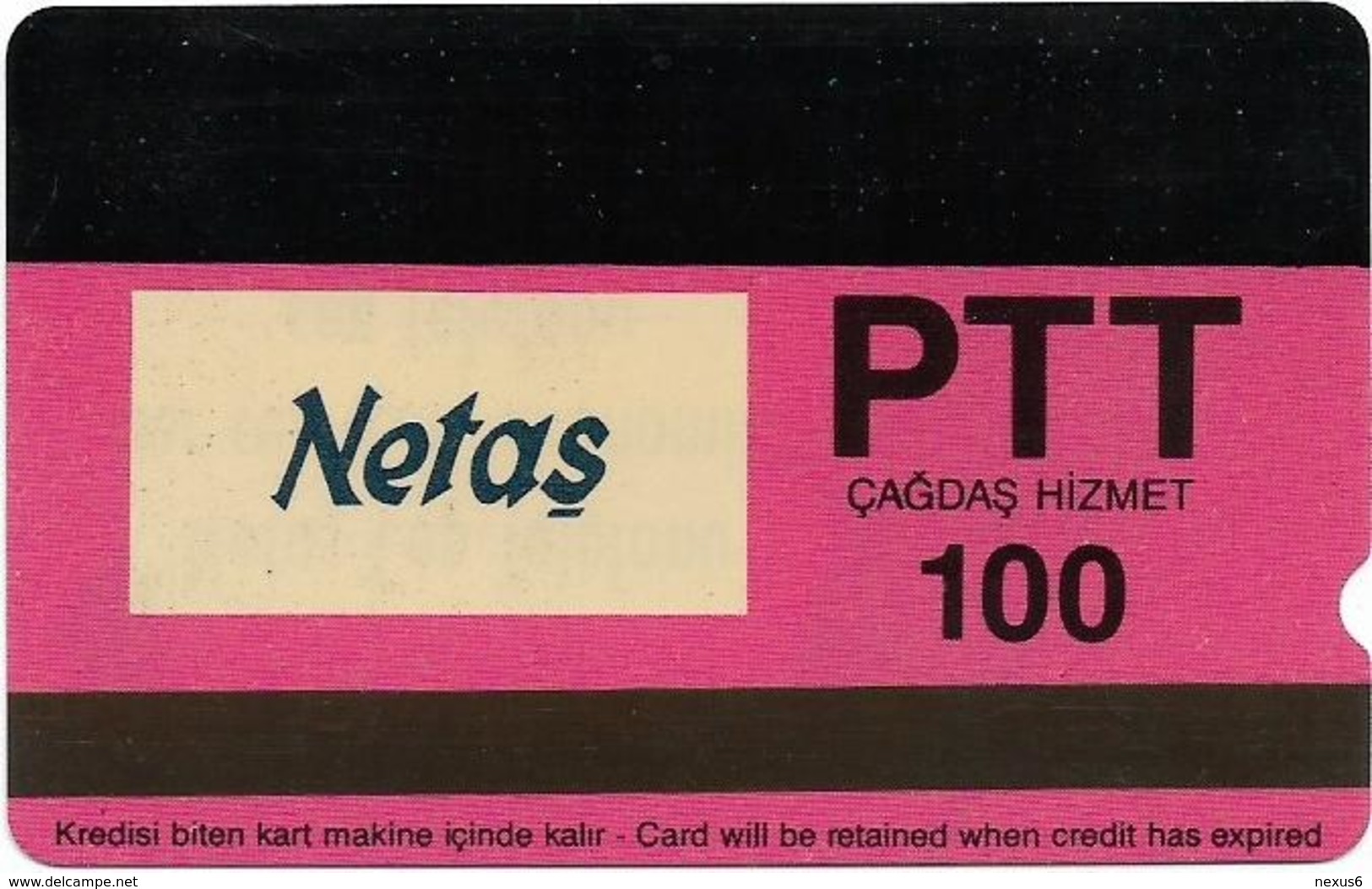 Turkey - TT - Alcatel - R Advert. Series - Netas Cellular Phone, R-059, 100U, 1994, Used - Turkey