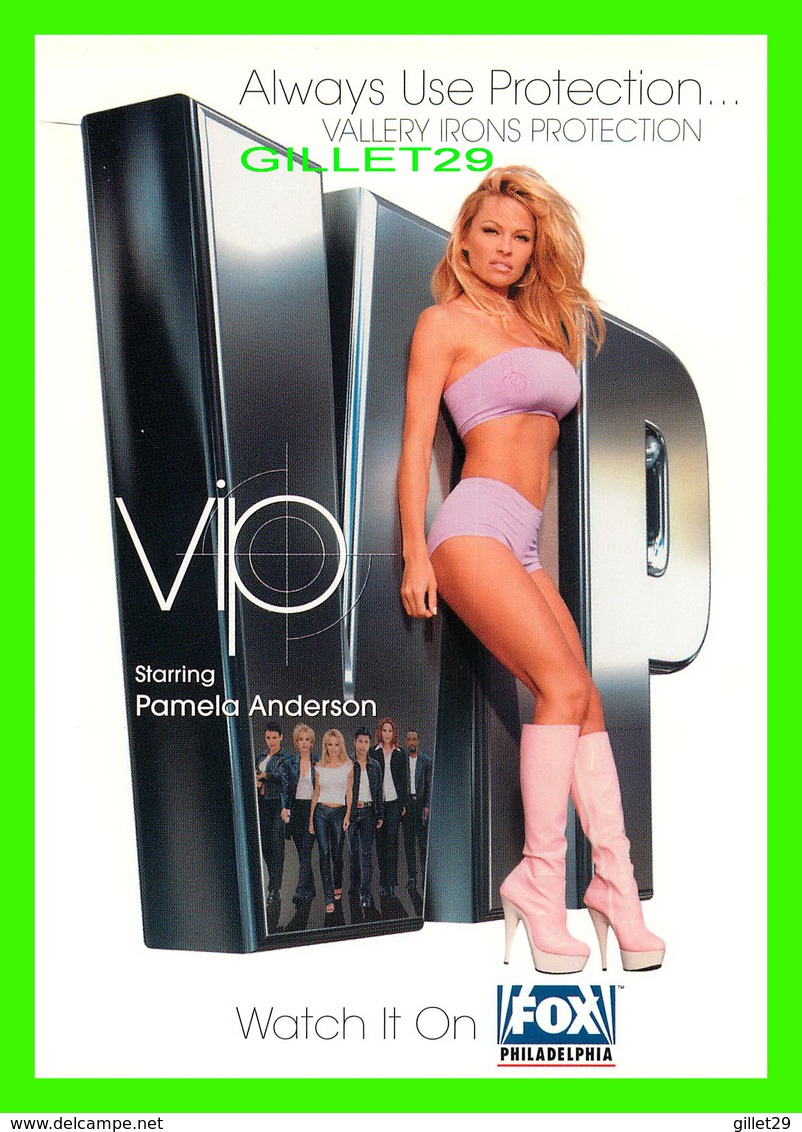 ADVERTISING, PUBLICITÉ - VIP STARRING PAMELA ANDERSON - WATCH IT ON FOX PHILADELPHIA IN 2001 - - Werbepostkarten