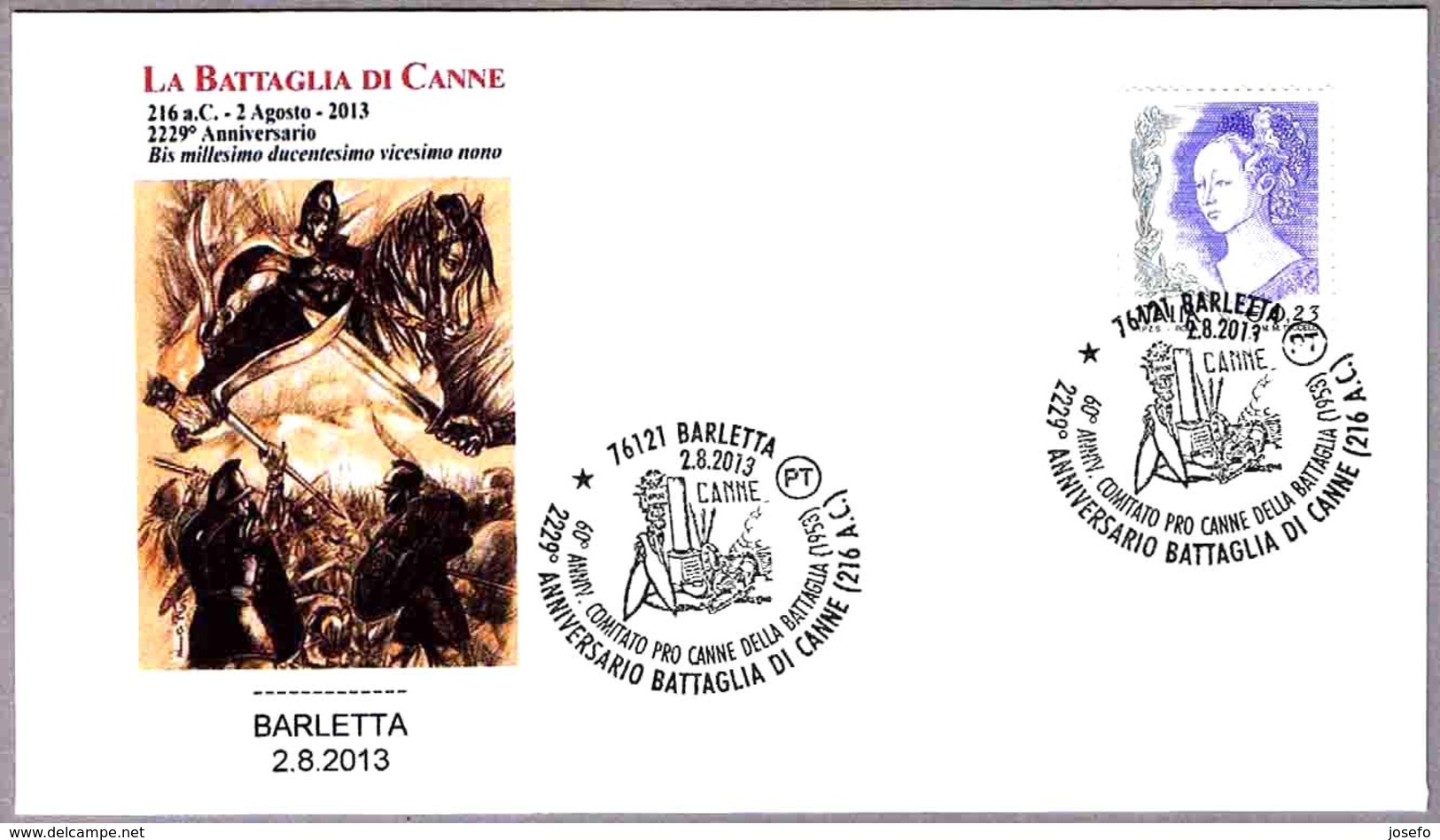 2229 Aniv. BATALLA DE CANNE - ANIBAL - 2229 Years Battle Of Canne. Barletta 2013 - Militares