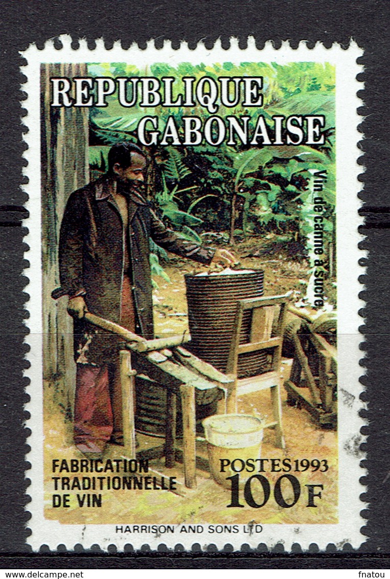 Gabon, Sugar Cane Wine, 1993, VFU - Gabón (1960-...)