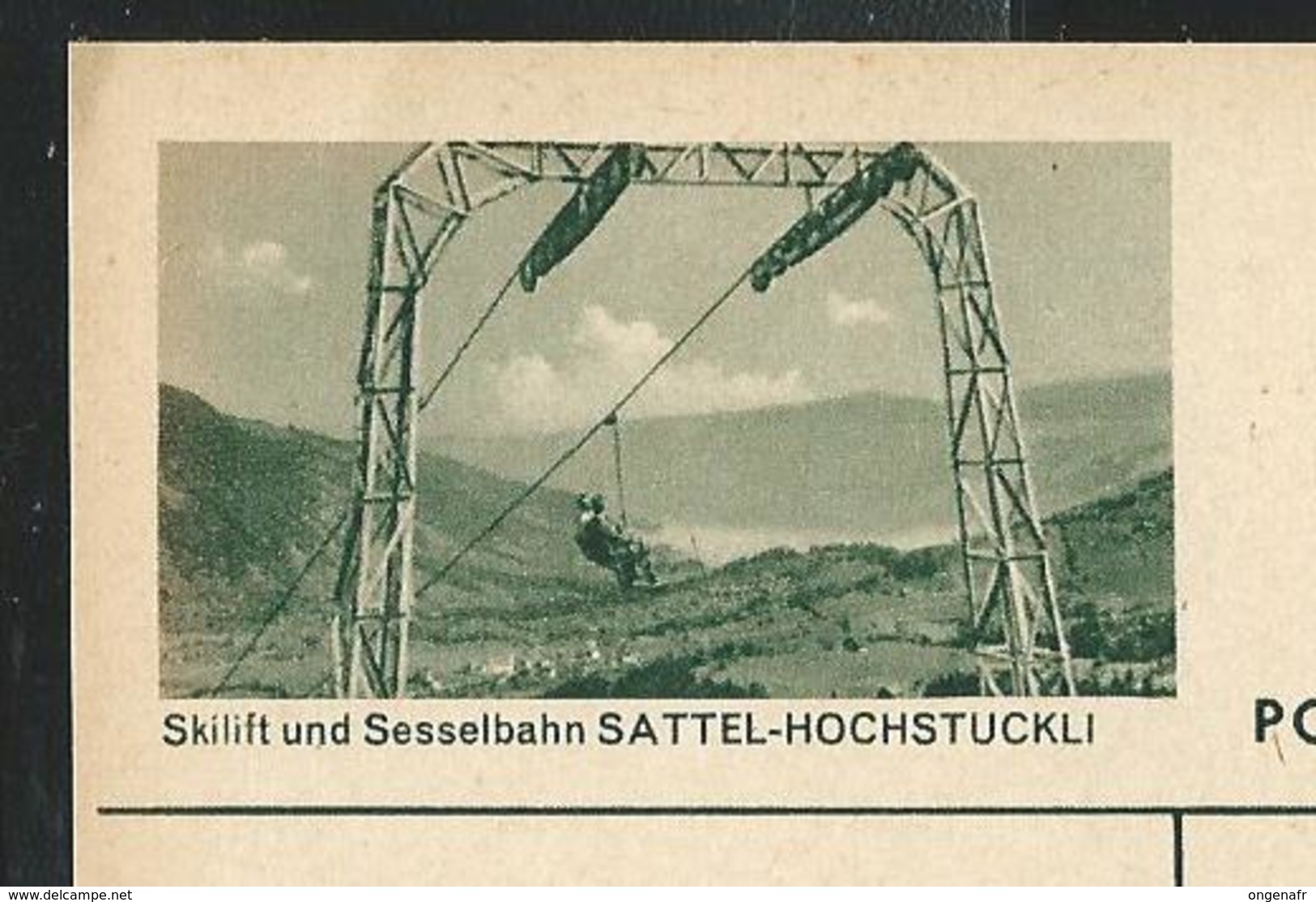 Carte Illustrée Neuve N° 182 -  0341 E  Skilift Und Sesselbahn SATTEL-HOCHSTUCKLI (Zumstein 2009) - Enteros Postales