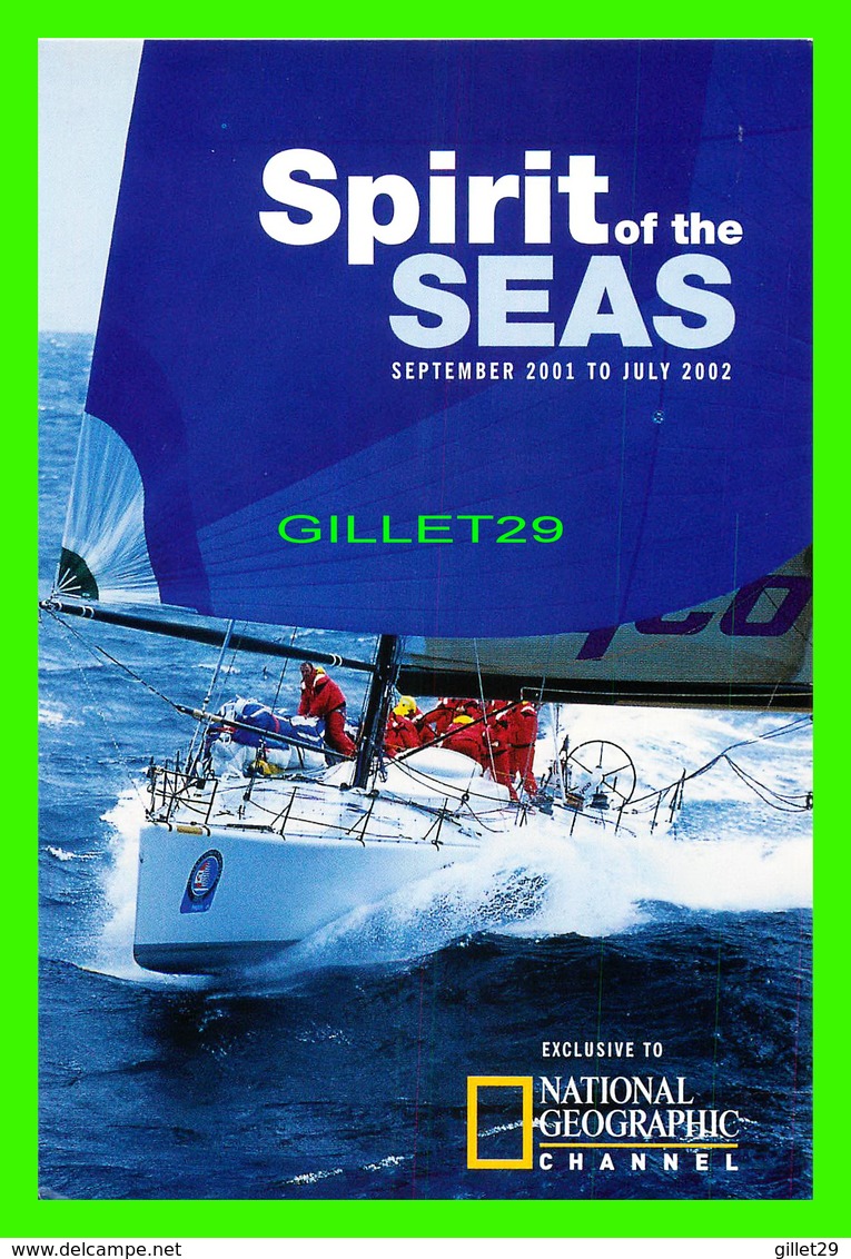 ADVERTISING, PUBLICITÉ - NATIONAL GEOGRAPHIC CHANNEL - SPIRIT OF THE SEAS IN 2001 - GO-CARD 2001 No 5940 - Publicité