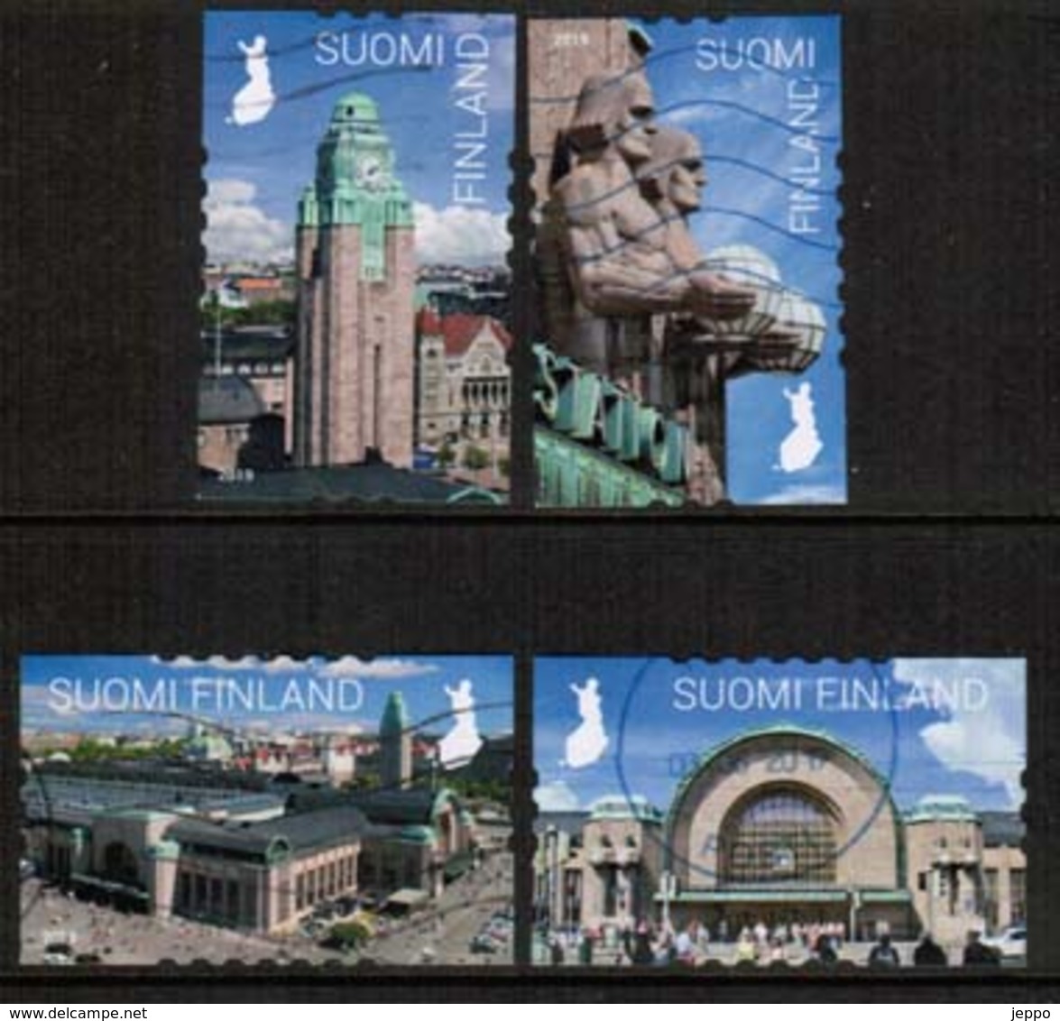 2019 Finland, Helsinki Central Station, Complete Used Set. - Used Stamps