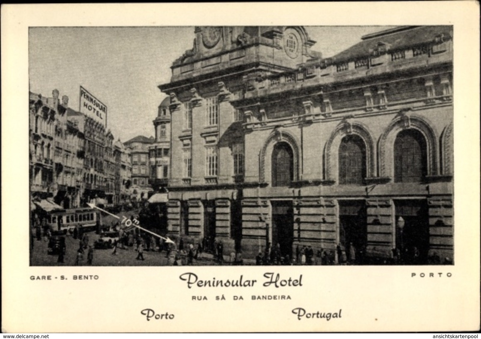 Cp Porto Portugal, Rua Sá Da Bandeira, Peninsular Hotel - Autres & Non Classés