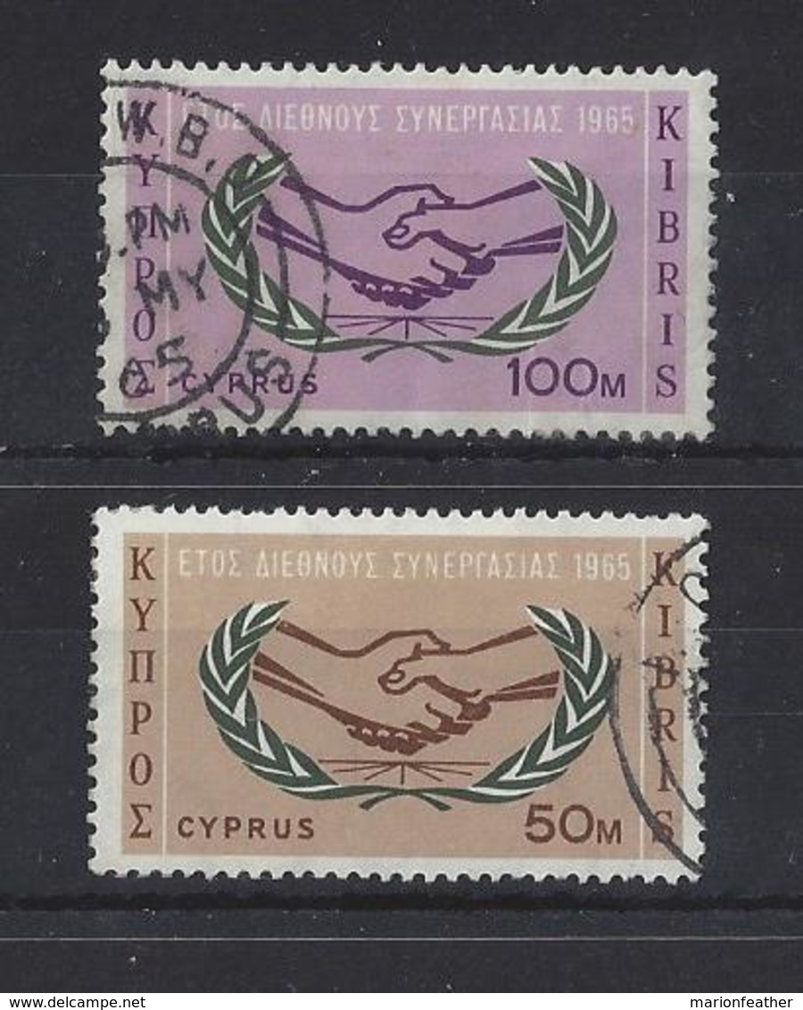 CYPRUS...QUEEN ELIZABETH II.(1952-NOW)....I.C.Y....SET...USED.. - Cyprus (...-1960)