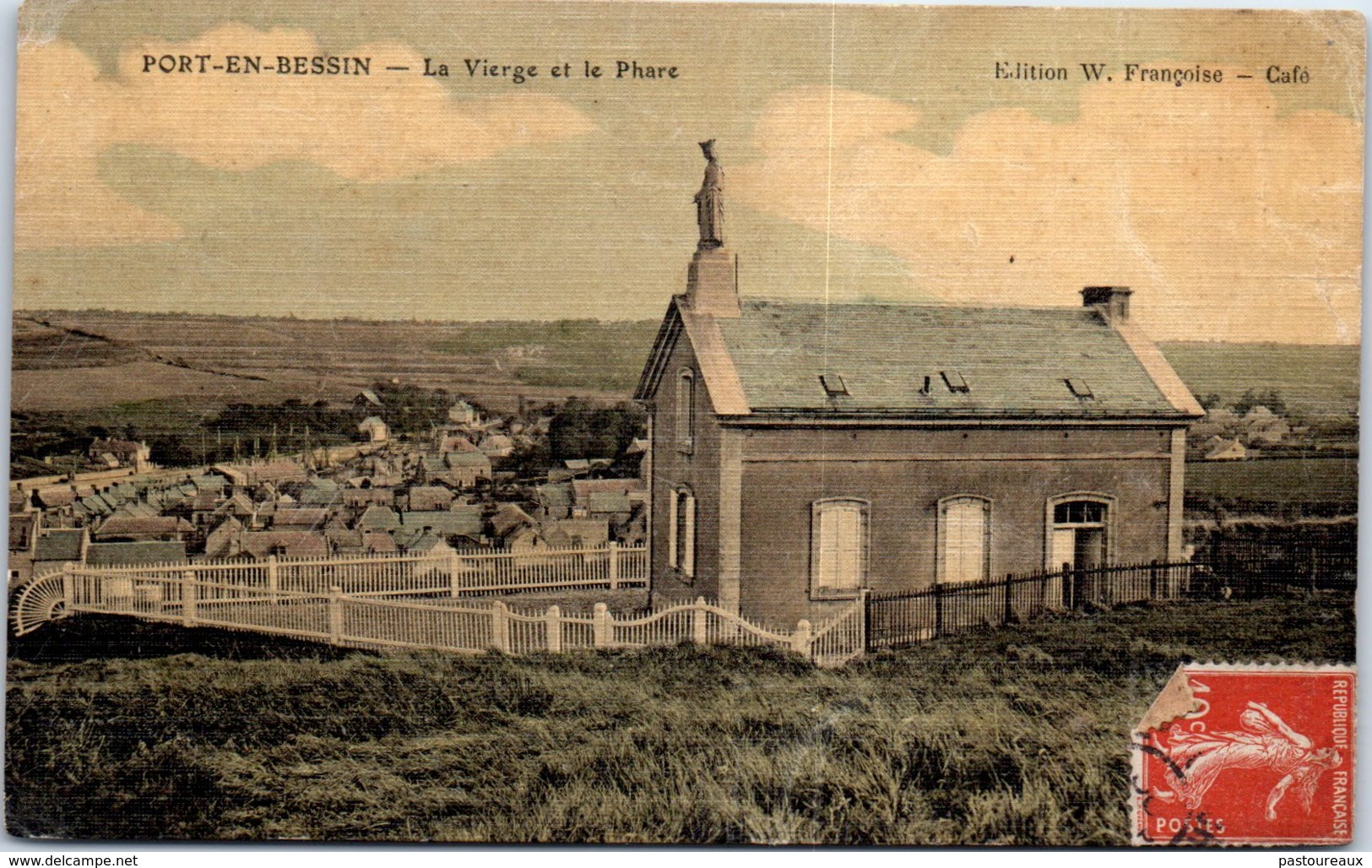 14 PORT EN BESSIN HUPPAIN - La Vierge Et Le Phare - Port-en-Bessin-Huppain