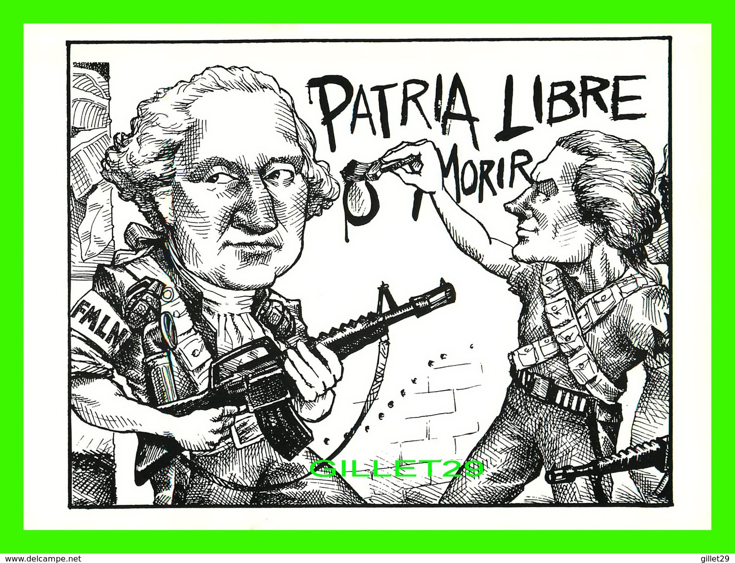 ILLUSTRATEUR - MATT WUERKER IN 1988 - PATRIA LIBRE OR MORIR - - Autres & Non Classés